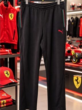 Puma Scuderia Ferrari F1 Track Pants Black Men’s L Motorsport Racing
